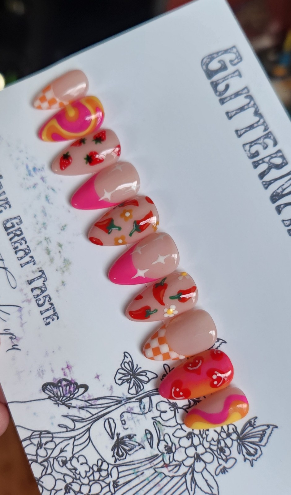 Mix and match press on nails