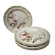 6 Mikasa Country Charm Strawflowers FG003 Salad Plates 8