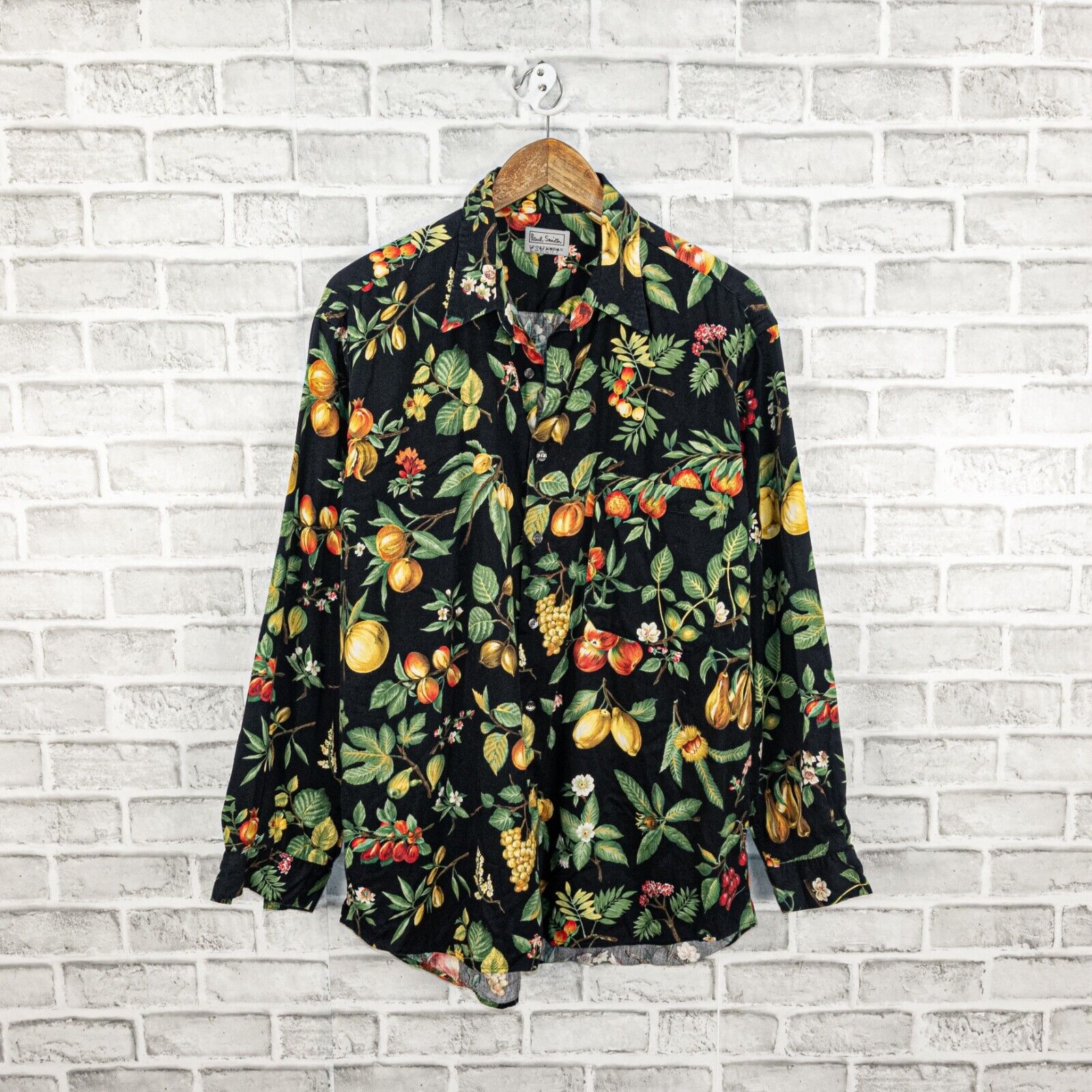 Paul Smith Sportwear Men's Floral Fruit Print Button up Shirt size 3