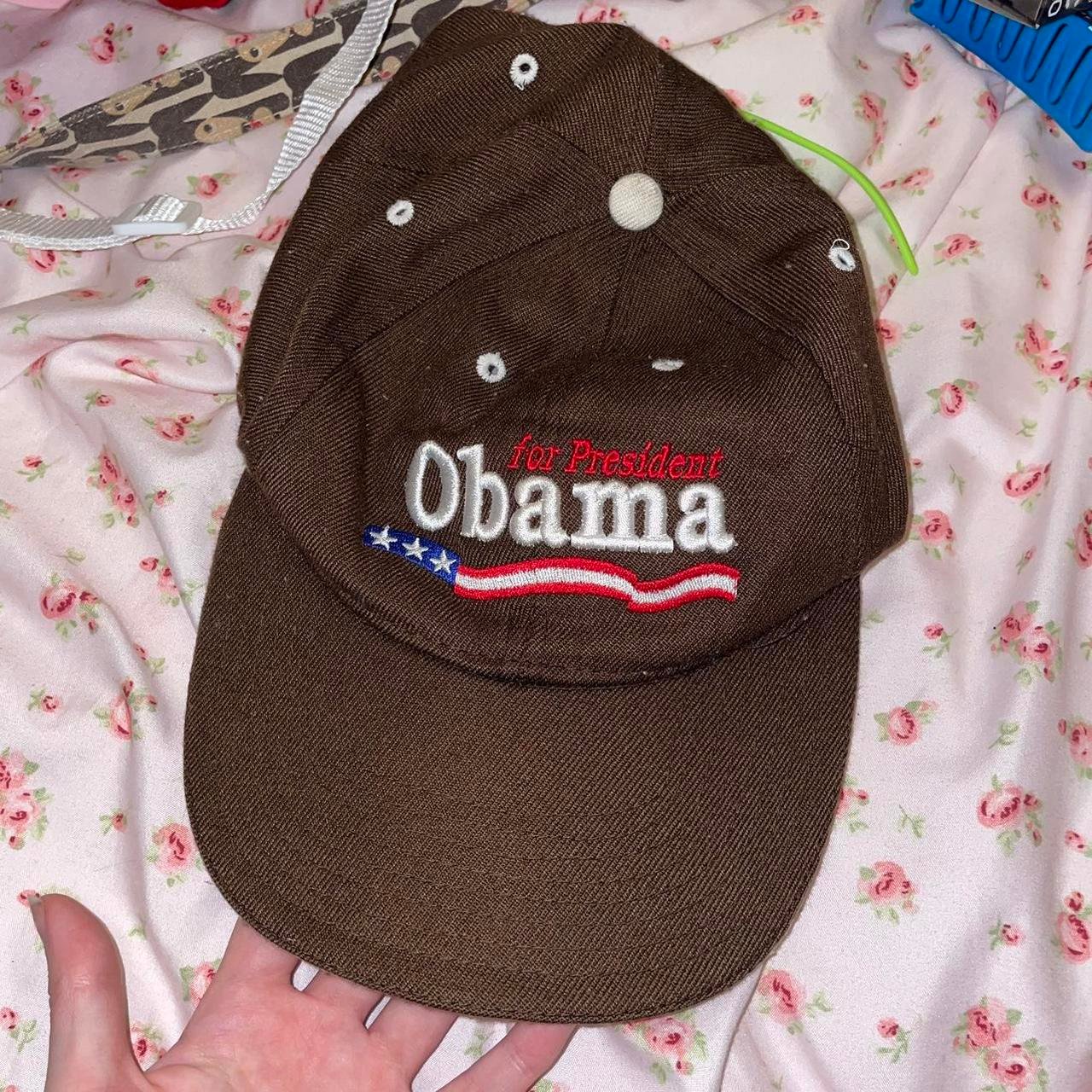 Brown for president obama hat cap