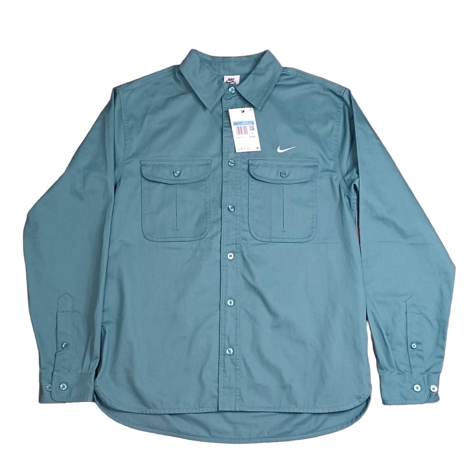 Nike SB Skateboarding Woven Long Sleeve Shirt sz:Medium NEW WITH TAGS