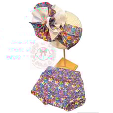 Beach bummies and shredded bow set
