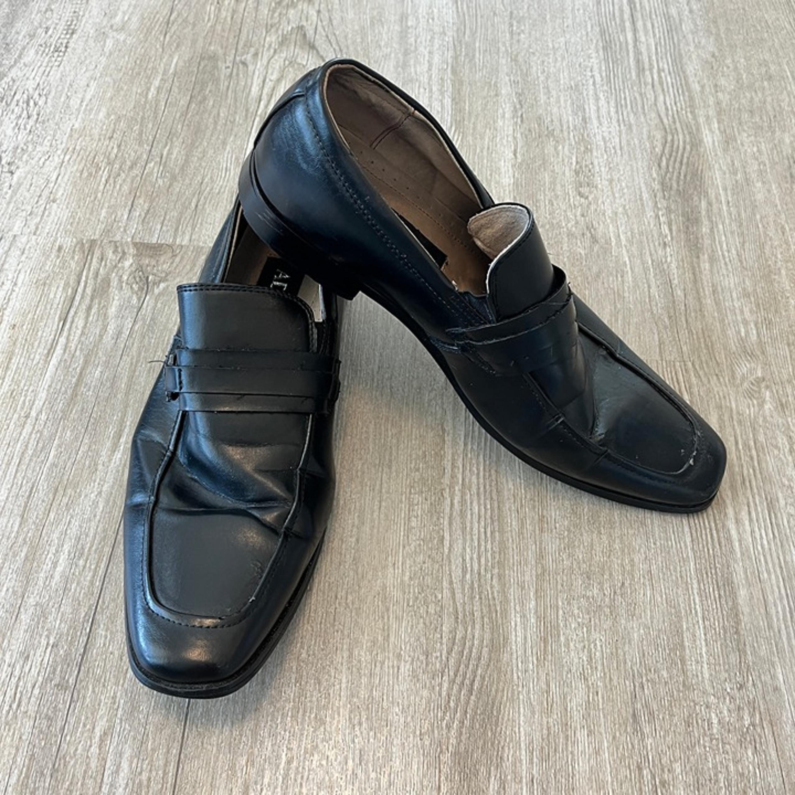 Mens Adolfo Black Johnston Loafers - 10