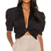 IRO Mohana Puff Sleeve Tie-Front Top
