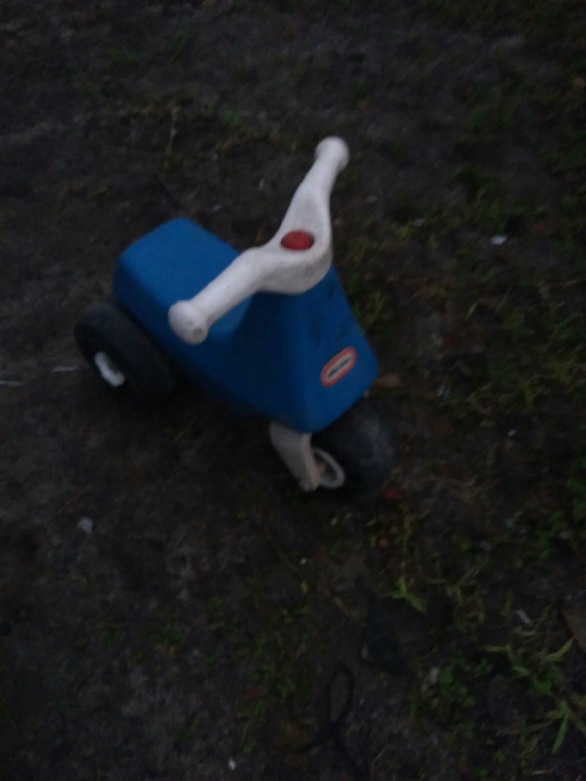 Little tikes blue trike antique toy