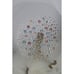 VTG 1970 Asteroid Jan Sylwester Drost Glass Serving Platter Clear Color Dots 12”