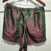 90s Vintage Surf Style Iridescent Shorts Elastic Waist Drawstring Size Large