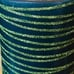 LUMINARA FLAME LESS SET OF 2 HUNTER GREEN with SILVER/GREEN. RINGS CANDLES