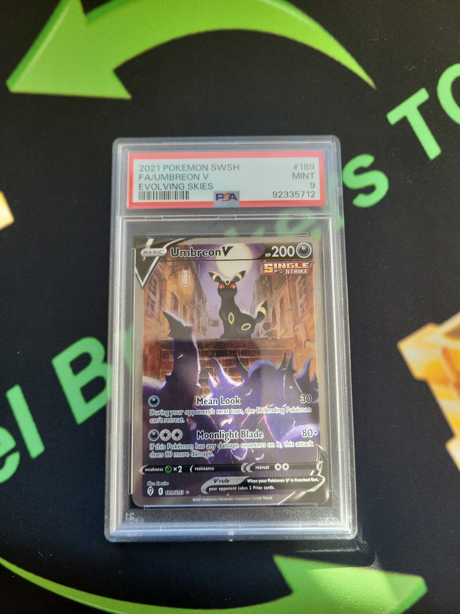 Pokemon psa 9 umbreon v alt art