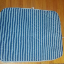 Coccoli Blue Striped Baby Blanket 34 × 28