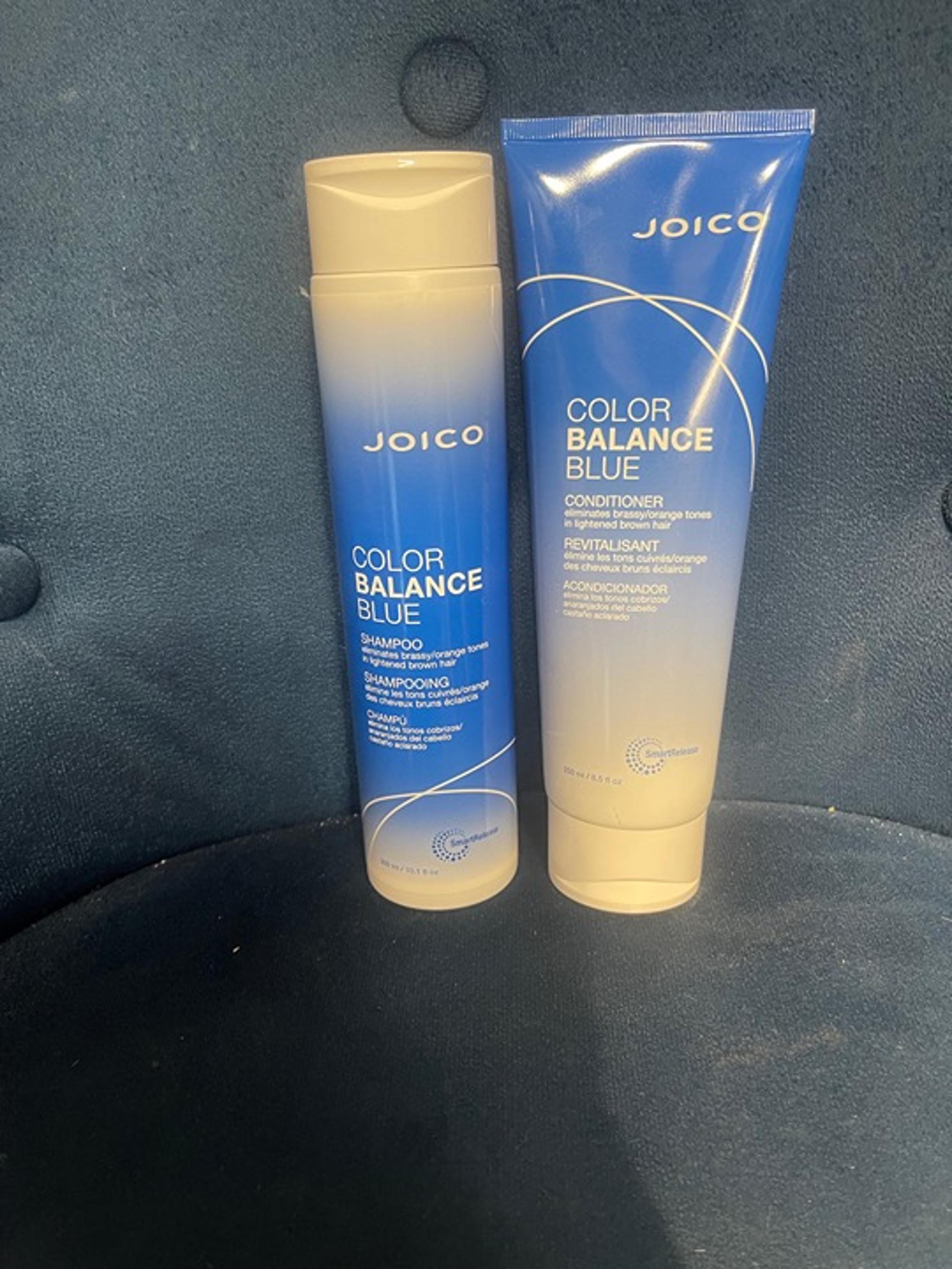 Color Balance Blue 10.1 oz Shampoo & 8.5 oz Conditioner set For Lightened - Joico