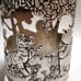 Winnie The Pooh Vintage Metalic Silver Color Candle Holder