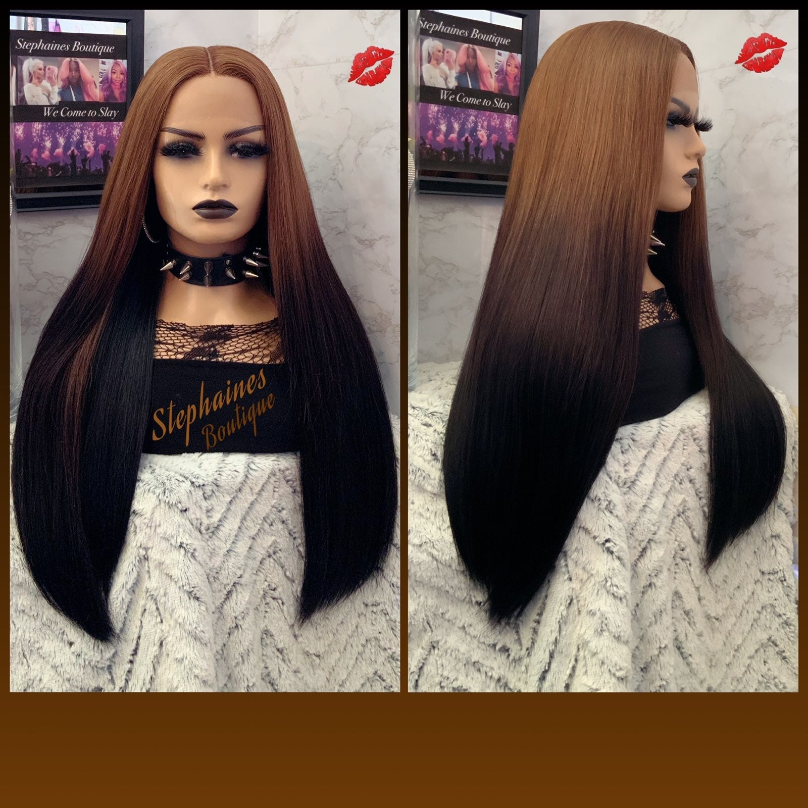Human Hair blended lace front wig