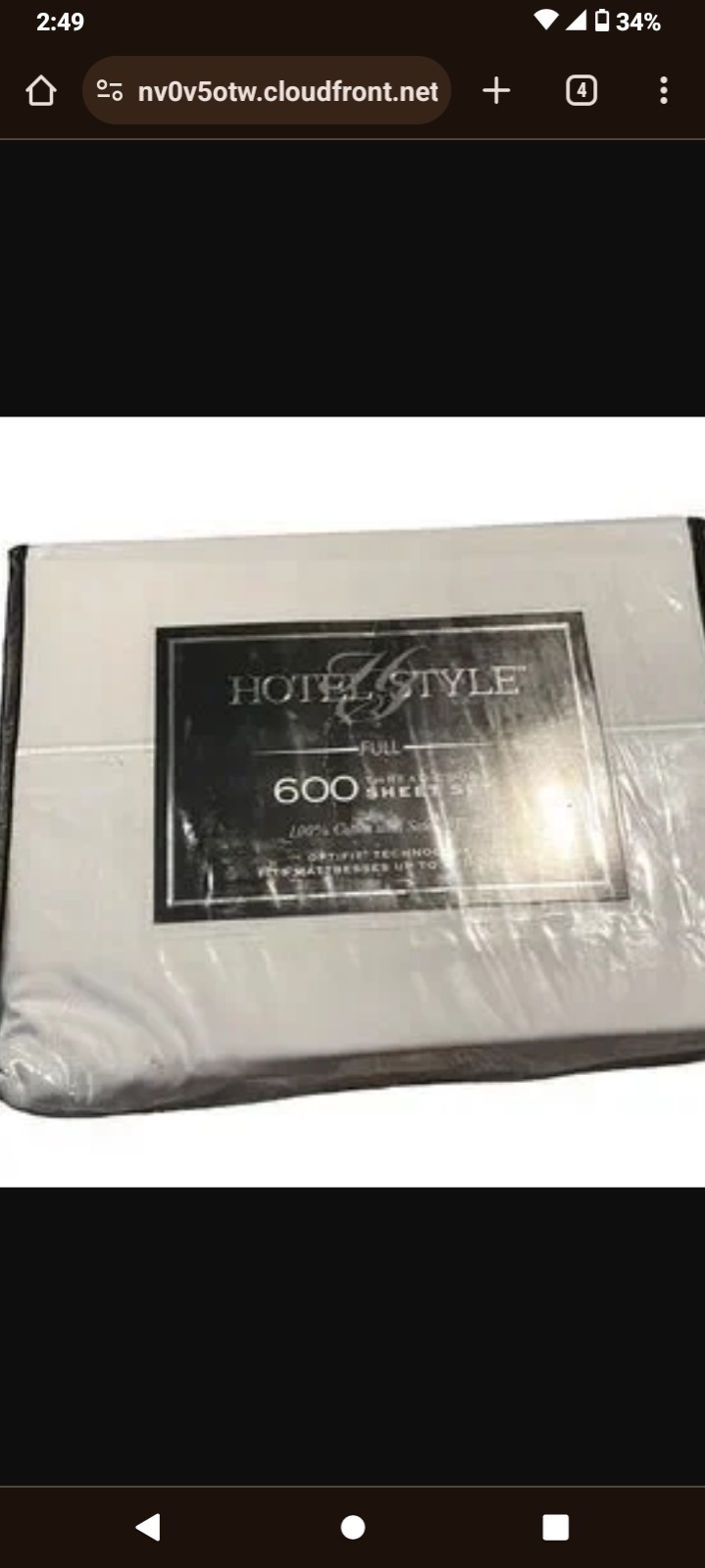 king sheet set grey brand new