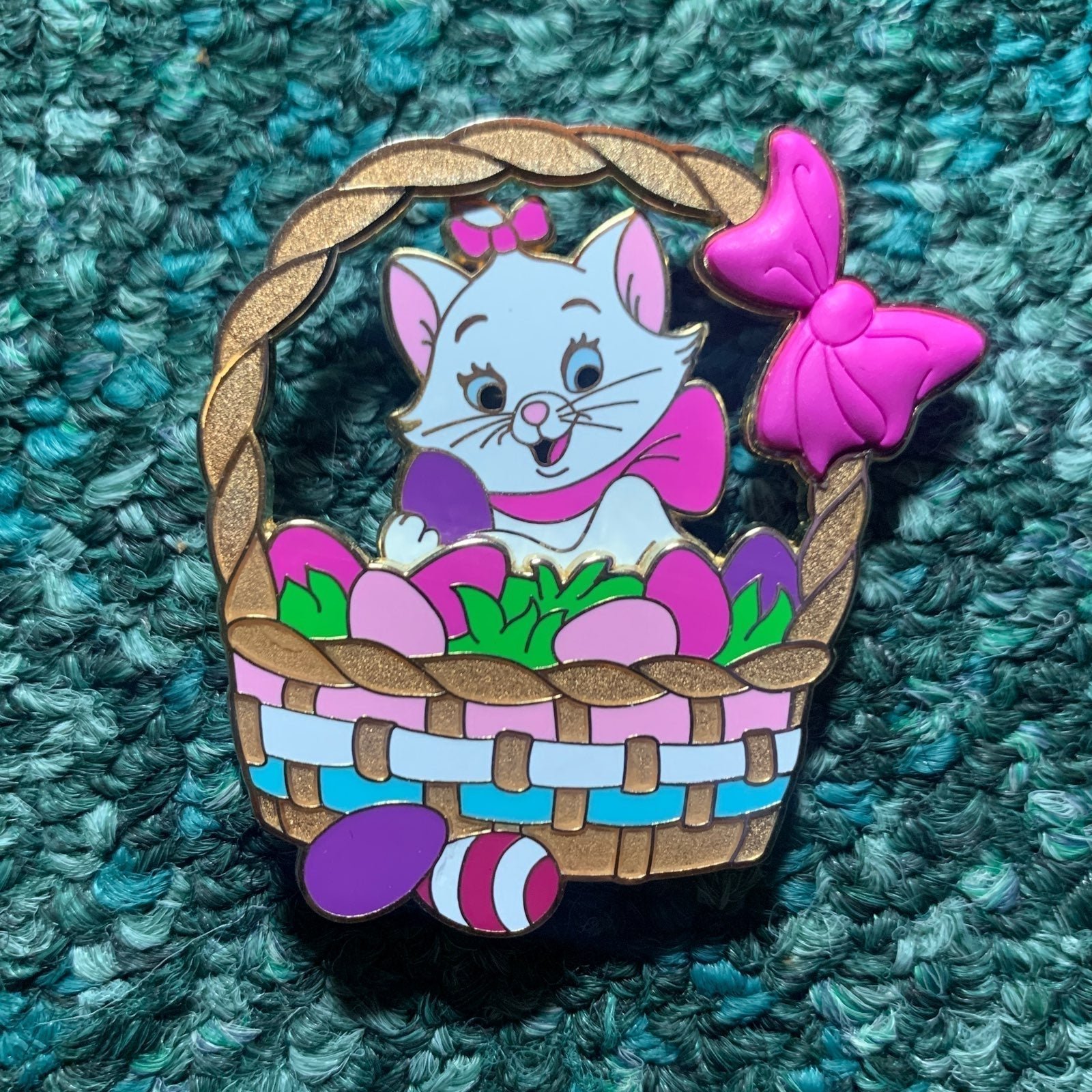 DISNEY PIN MARIE ARISTOCATS EASTER BASKET LE 200 FROM WDI CAST EXCLUSIVE SERIES