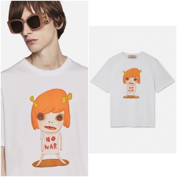 NWT Stella McCartney Yoshitomo Nara No War Print T-Shirt L