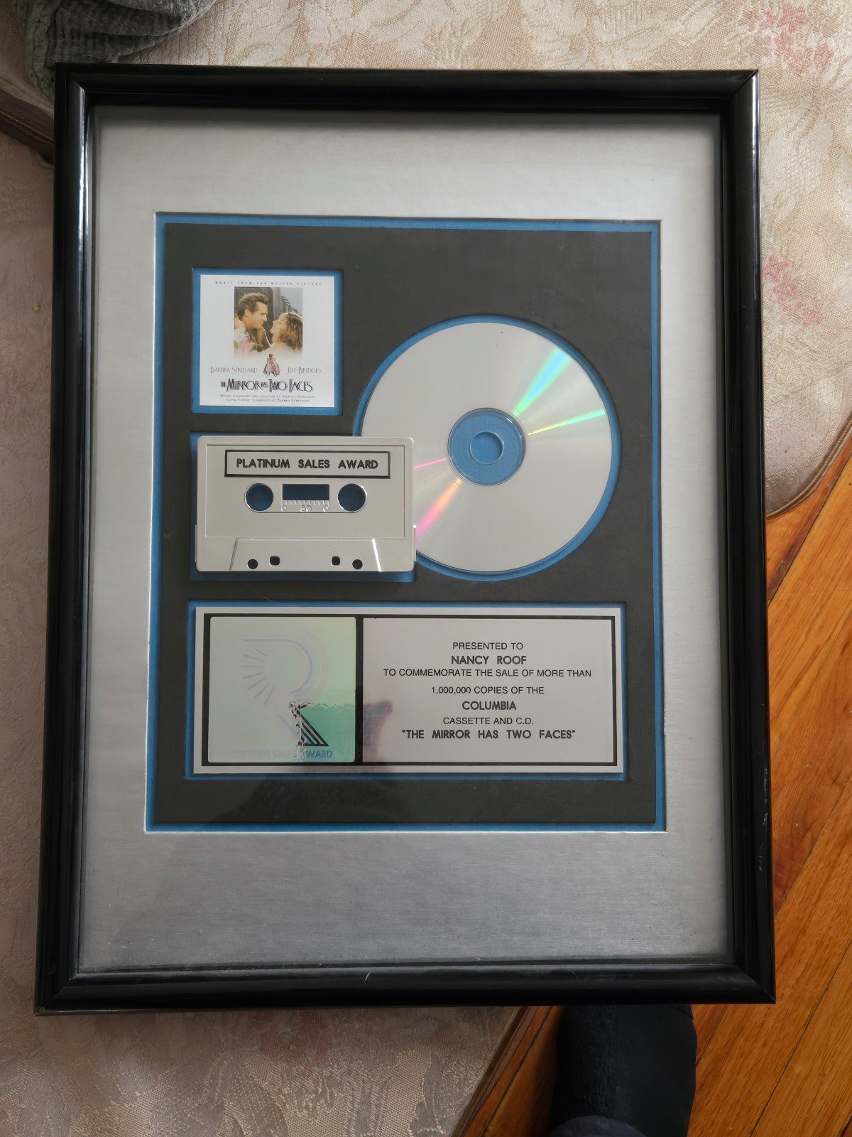 Nancy Roof - Mirror Has two Faces Platinum Award.