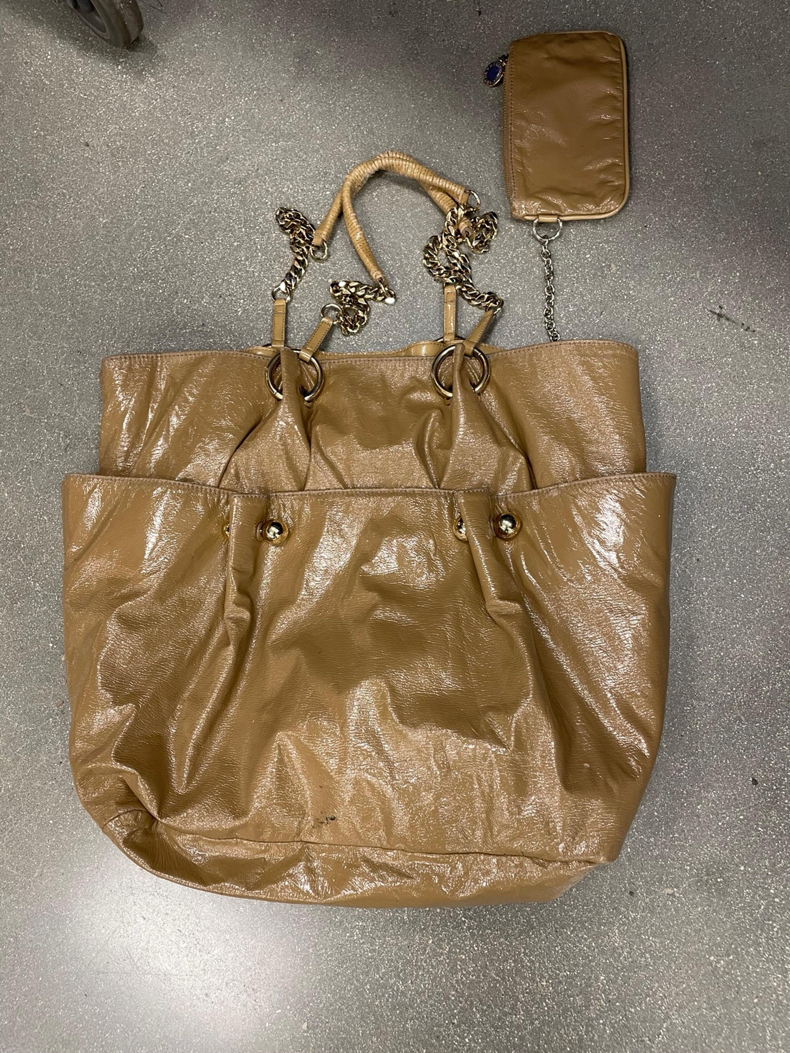 Stella McCartney vegan Wallet Tote Bag Patent