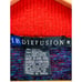 Vintage I.B. Diffusion Knit Cardigan Womens M Red Paisley Sweater Art Western