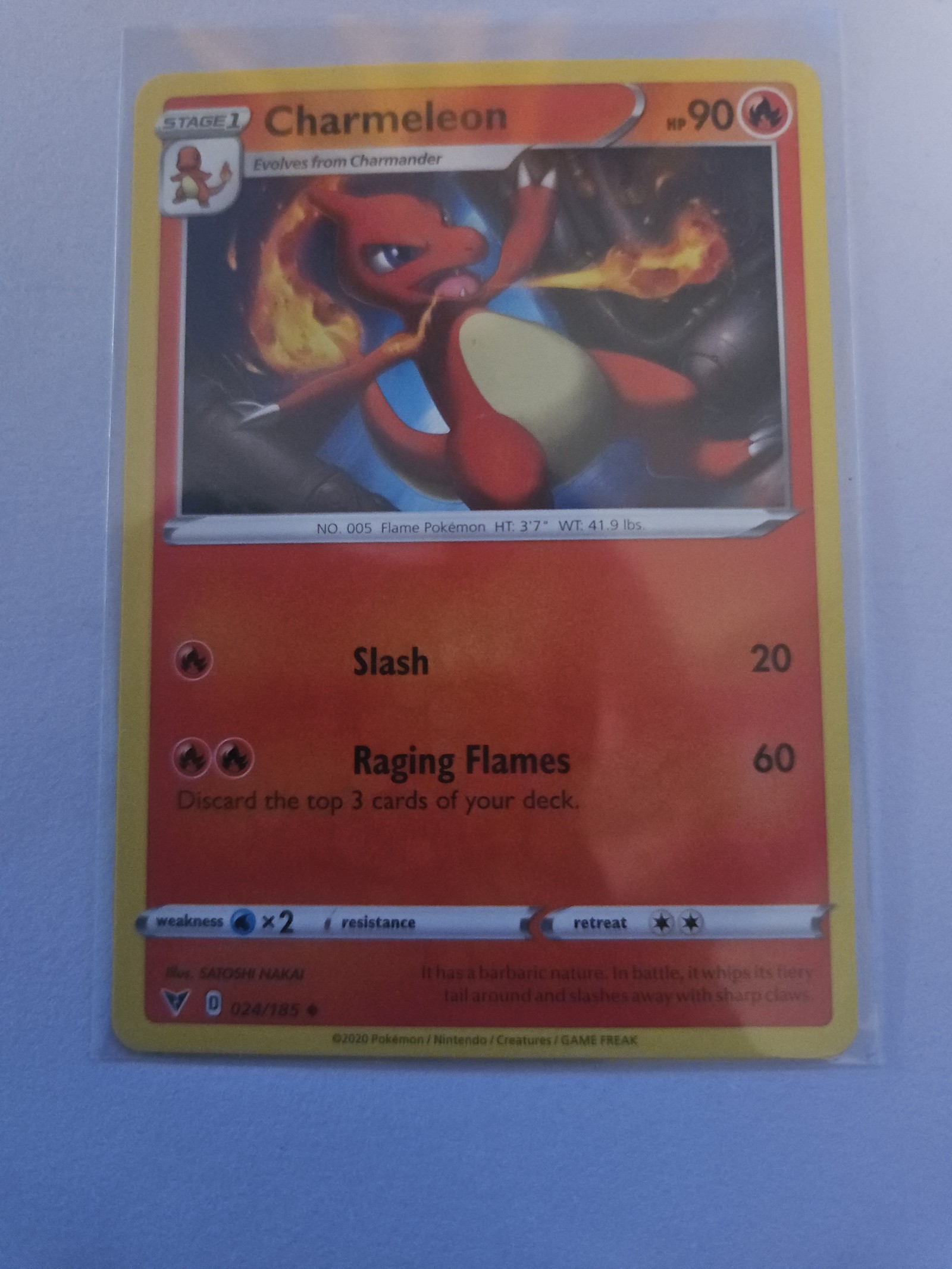 Pokemon TCG Charmeleon Vivid Voltage 024/185 Regular Uncommon