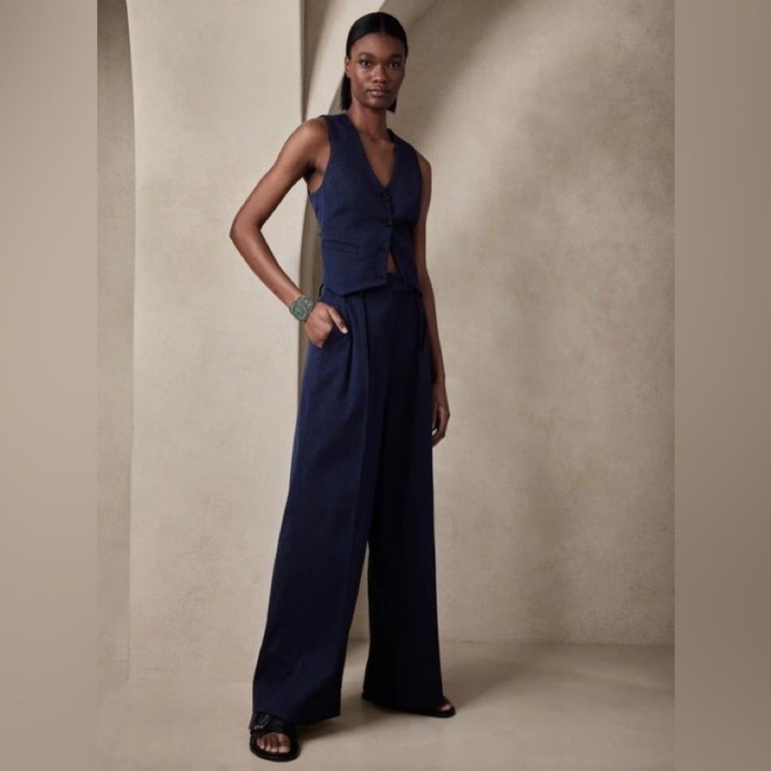 NWT! Banana Republic Mare Wide-leg Pant - Size 12 Long