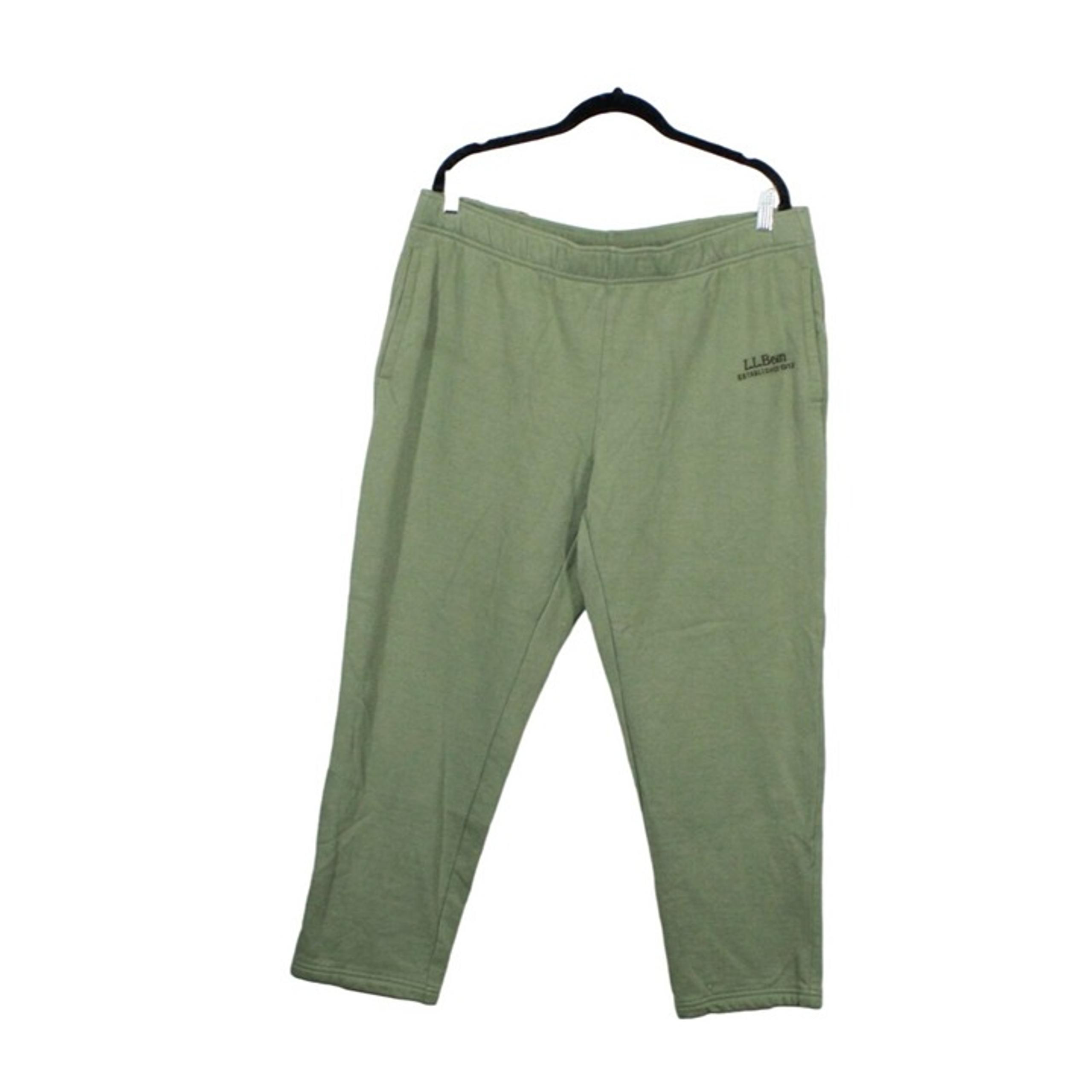 LL Bean Men's 1912 Sweatpants Super Soft Cozy Olive Green XL 30"