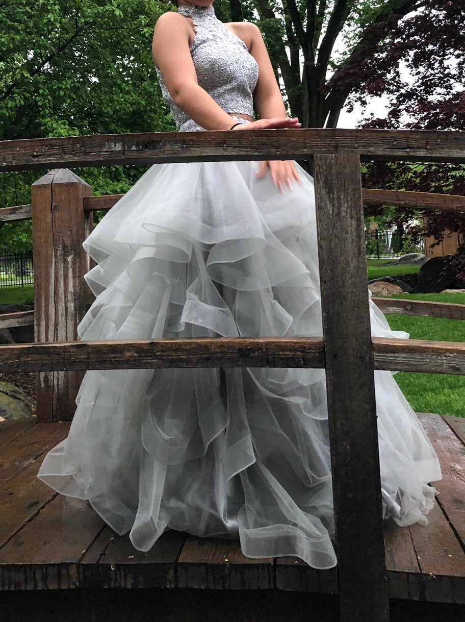 Grey Prom Dress