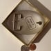Vintage 1982 Metal Belt Buckle, Silver and Brass, CSHA, High Point Champion