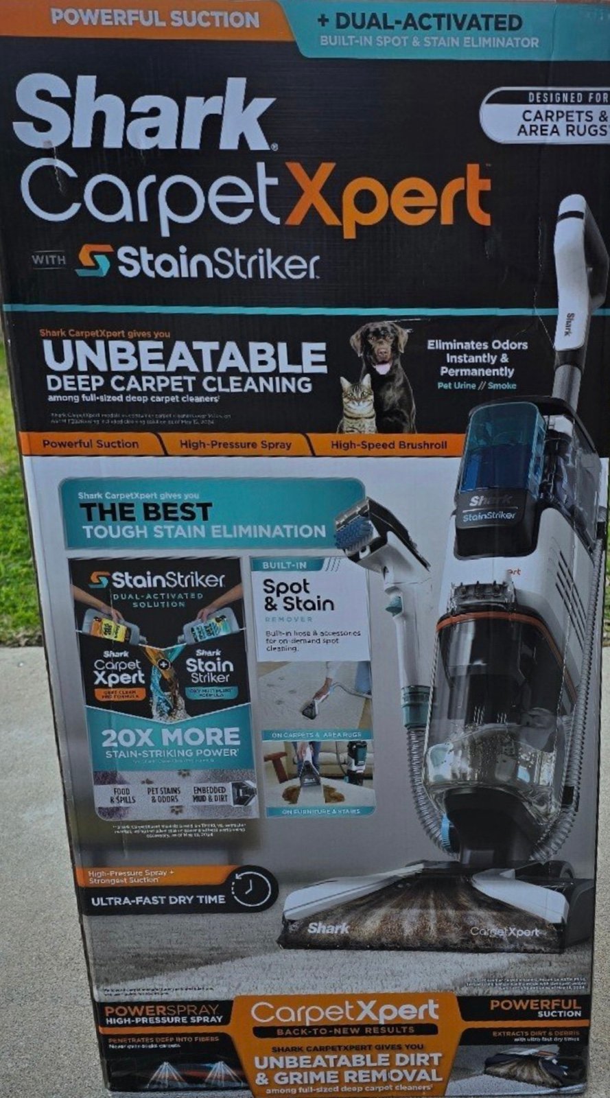 Shark CarpetXpert pet pro WITH StainStriker brand new never opened!!!!