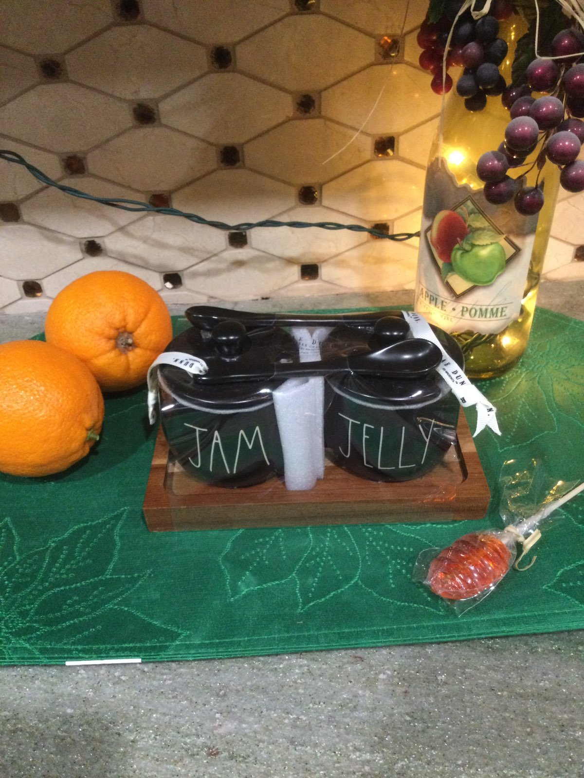 New Rae Dunn Jam and Jelly bowls/jars in black ceramic