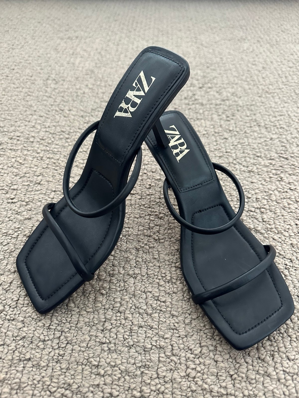 ZARA Black Sandals