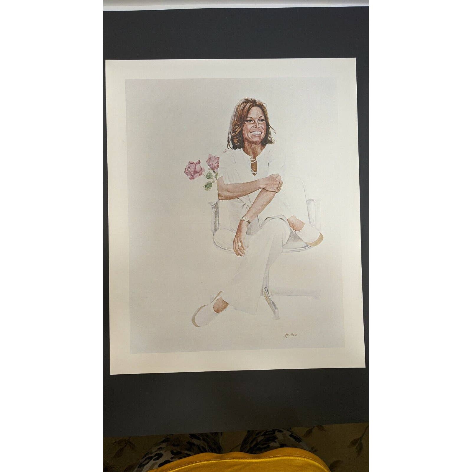 Vintage John Solie Artwork Lithograph Print TV Guide Mary Tyler Moore Poster