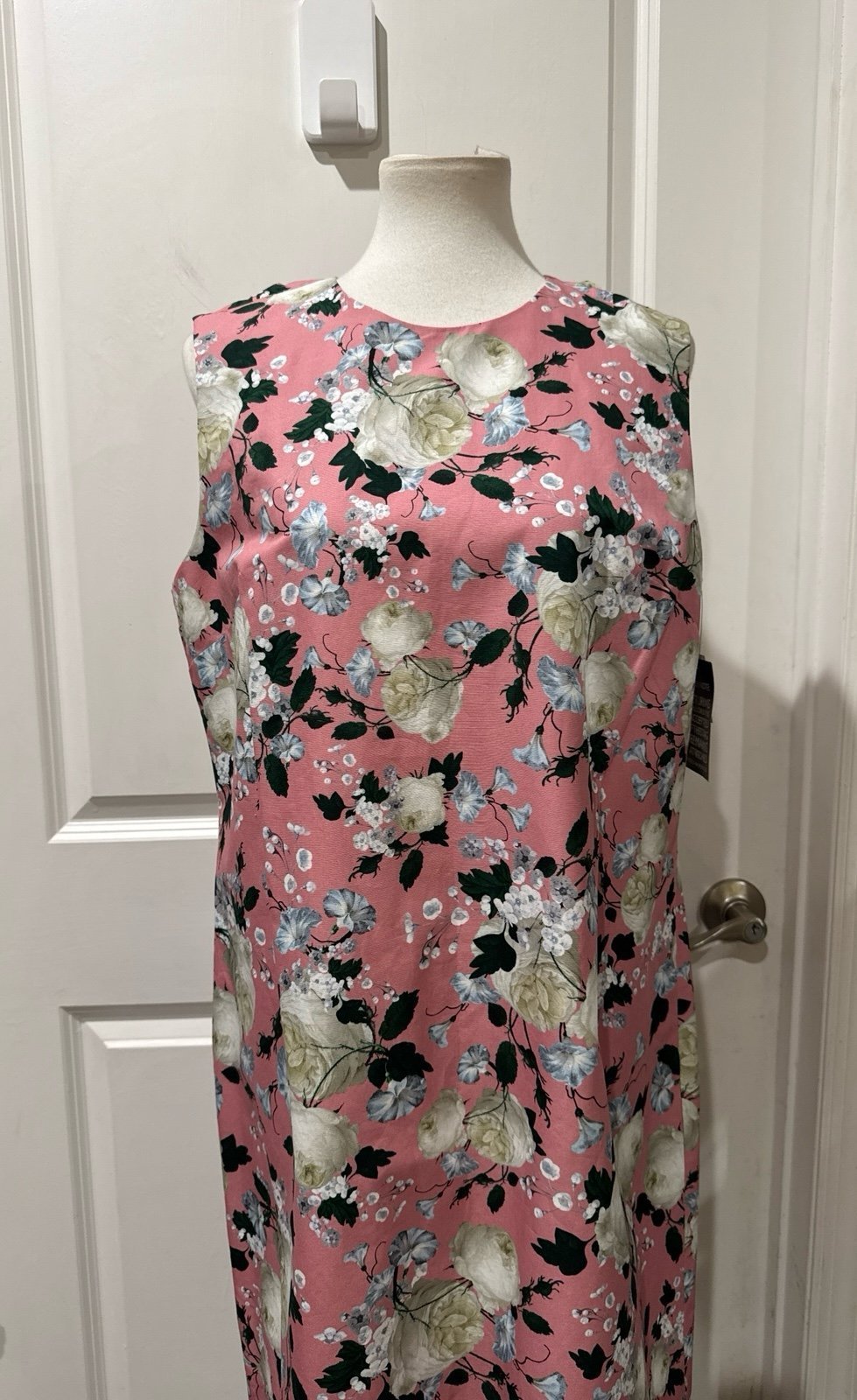 Erdem Rivanna Pleated Floral-print Cotton-drill Dress In pink floral NWT