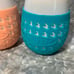 Set of 3 Goverre Stemless Wine Glass Tumblers With Lid & Silicone Sleeve Blue Pi