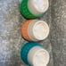 Set of 3 Goverre Stemless Wine Glass Tumblers With Lid & Silicone Sleeve Blue Pi