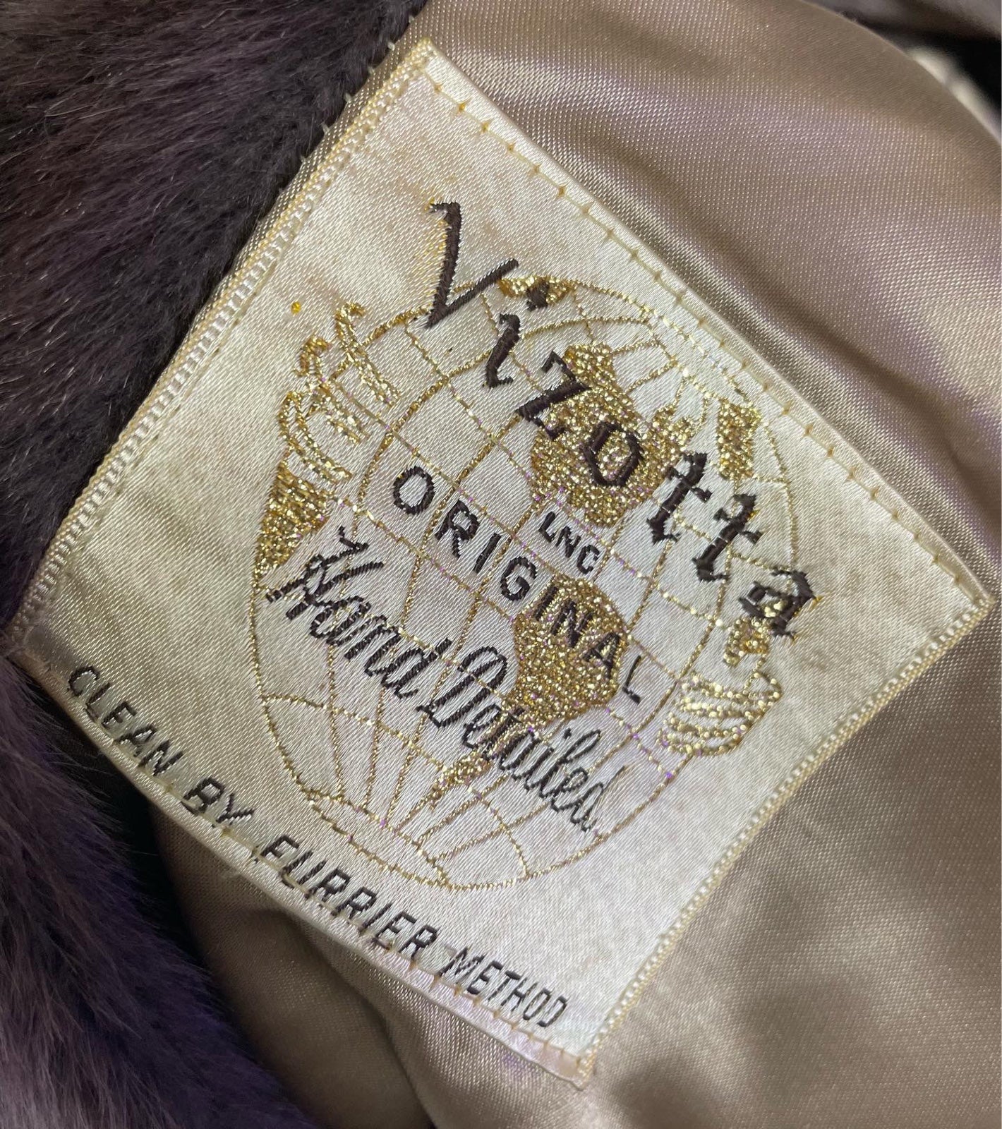 Vizotta hand detailed fur coat selling