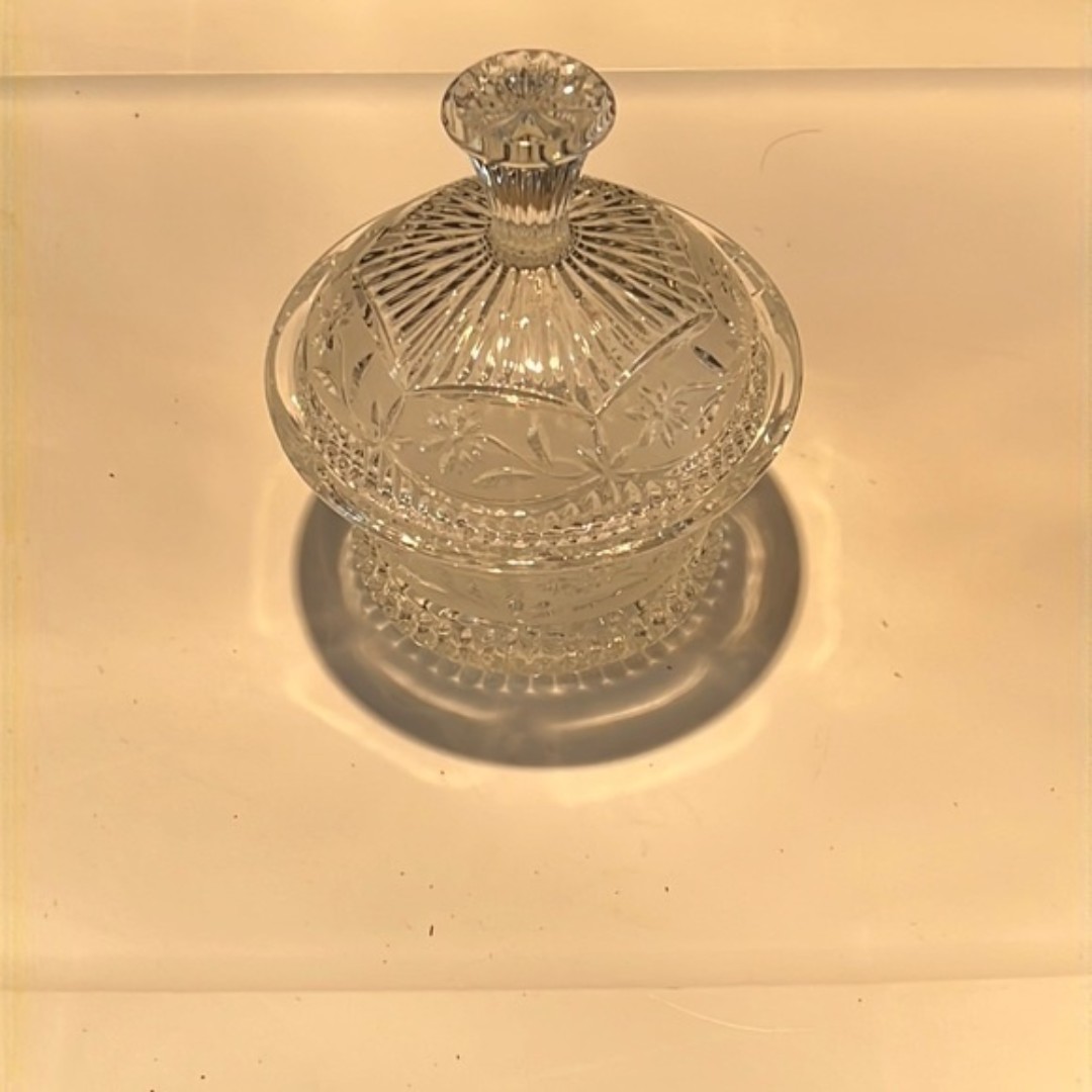 Vintage Small Crystal Candy Bowl
