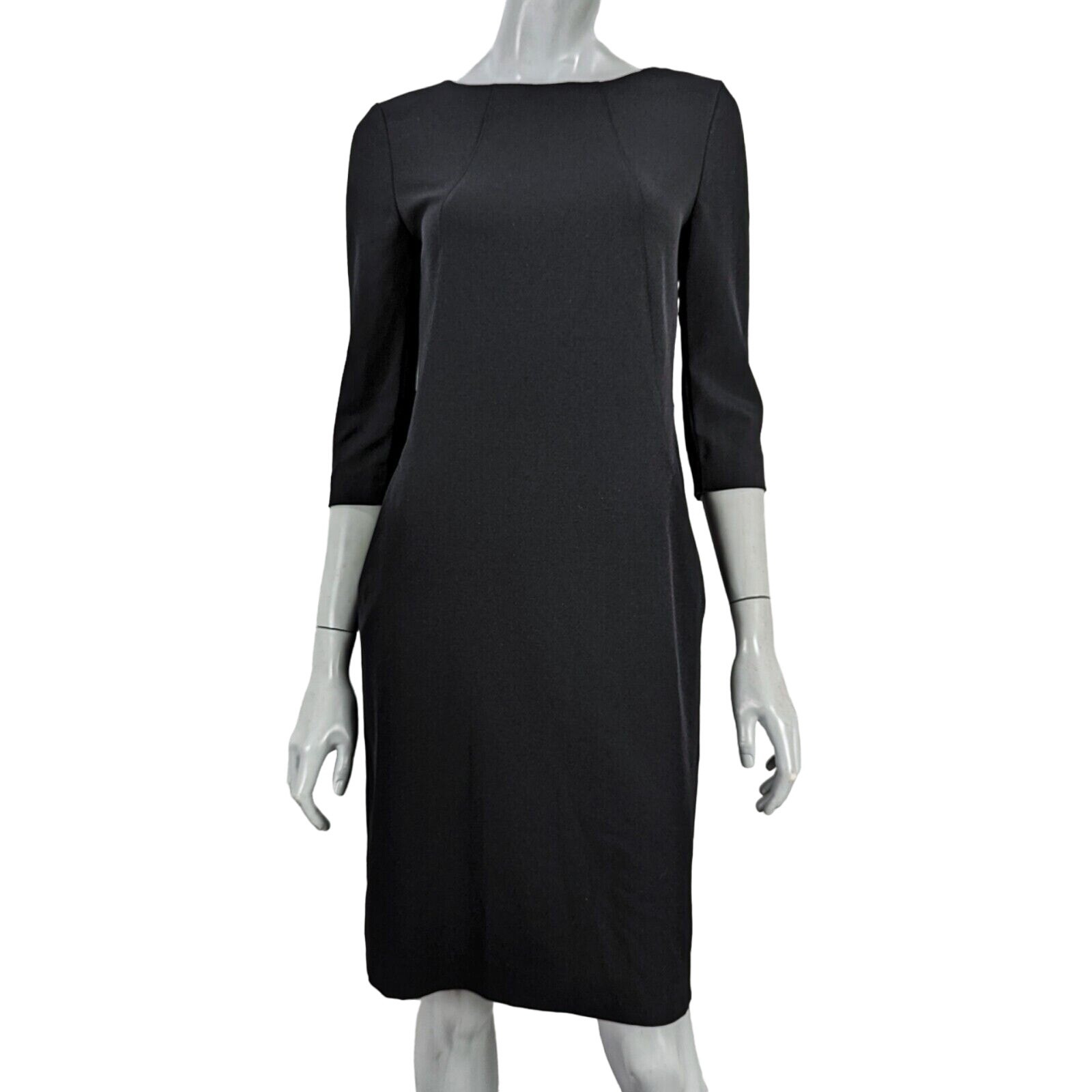 M.M. LAFLEUR The Etsuko Dress Wondertex Black w Pockets Women's sz 6