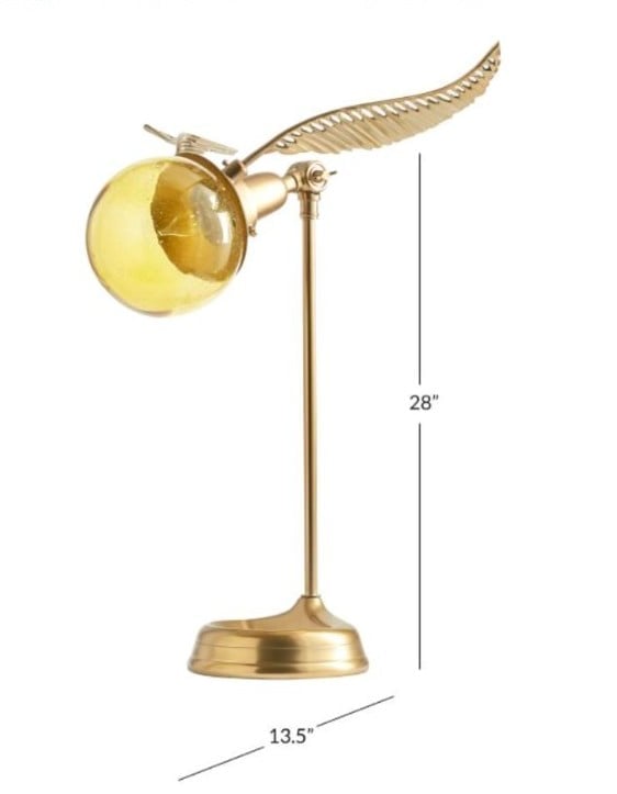 RARE Pottery Barn Golden Snitch Lamp