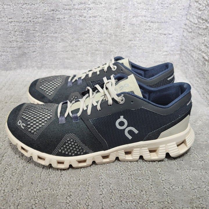 On Cloud X 40.99592 Womens Size 8.5 Black Pearl/ Sail Athletic Running Sneakers