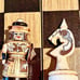 CHESS/BACK GAMMON SET HAND MADE IN KAZIK