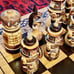 CHESS/BACK GAMMON SET HAND MADE IN KAZIK