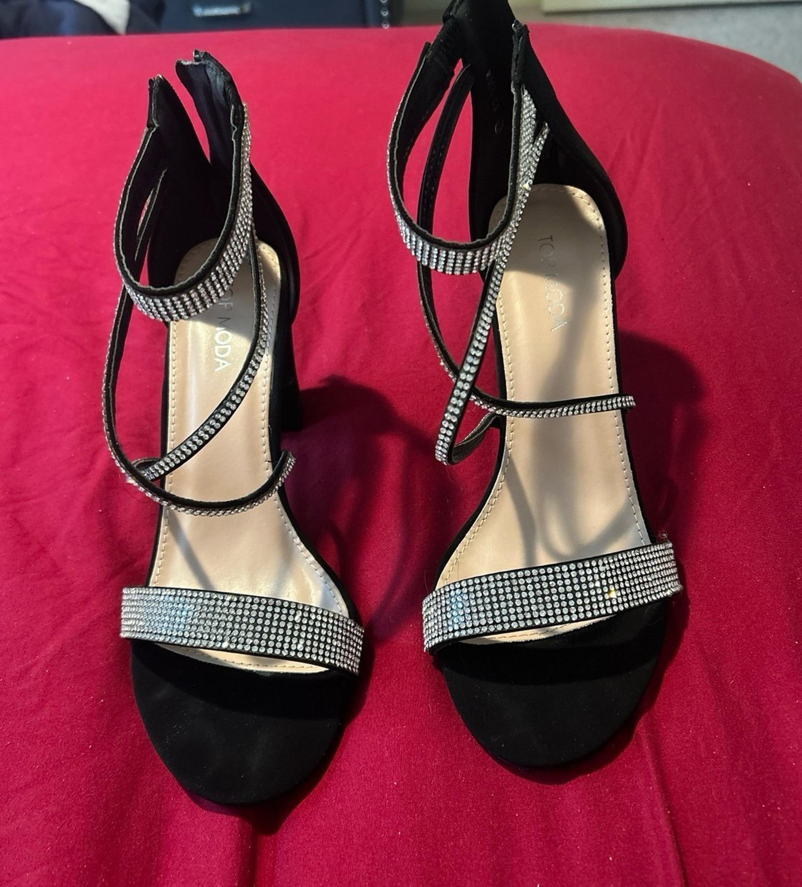 Womans Heels with Rhinestones Size 8.5