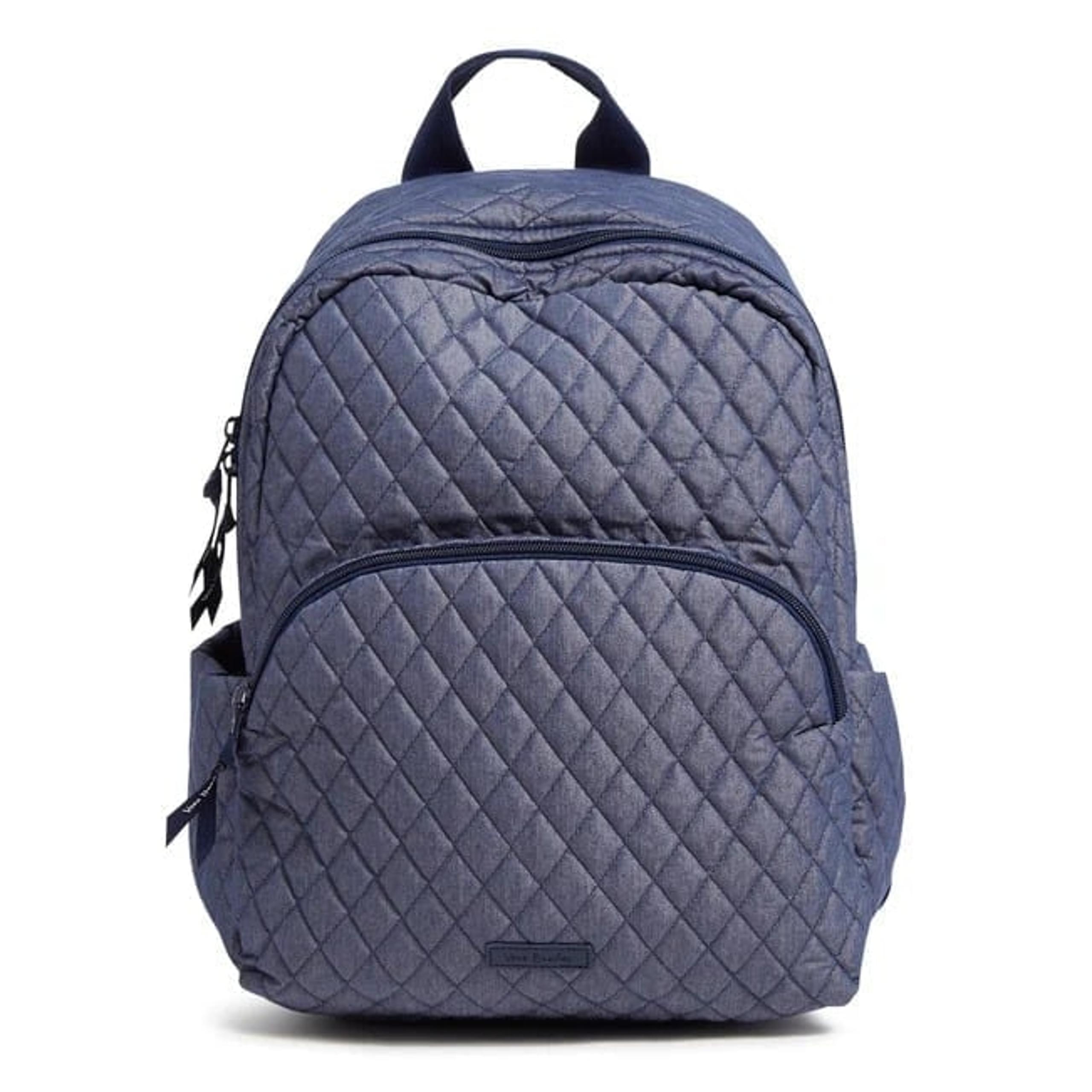 Vera Bradley Essential Backpack in Denim, Moonlight Navy - NEW