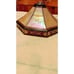 Vintage stained glass light shade.