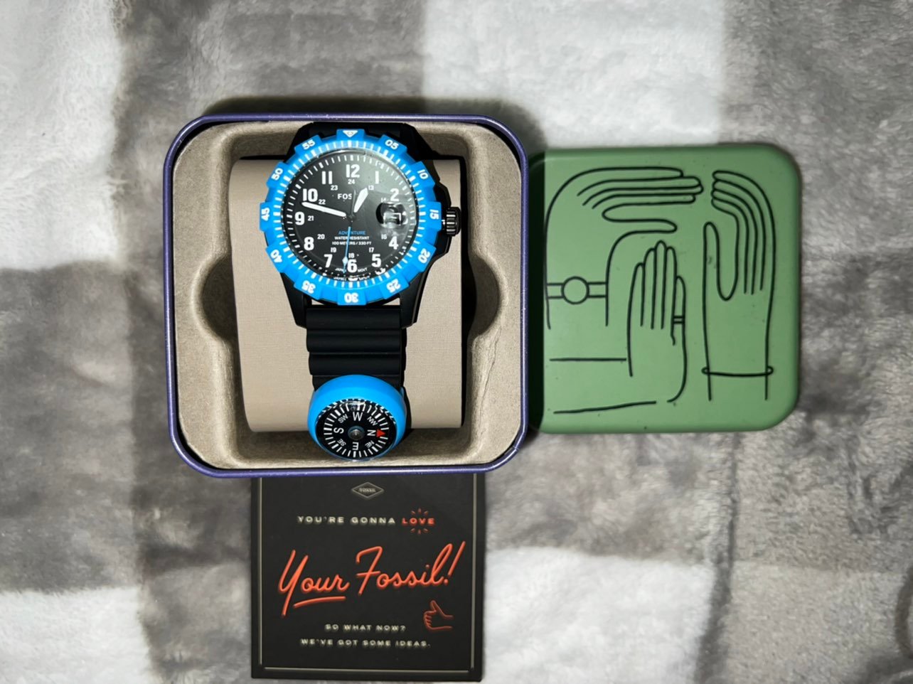 Fossil FB-Adventure Three-Hand Date Black Silicone Watch