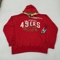 San Francisco 49ers NFL Football G-III Aparrel Red Hoodie Sweatshirt Men L