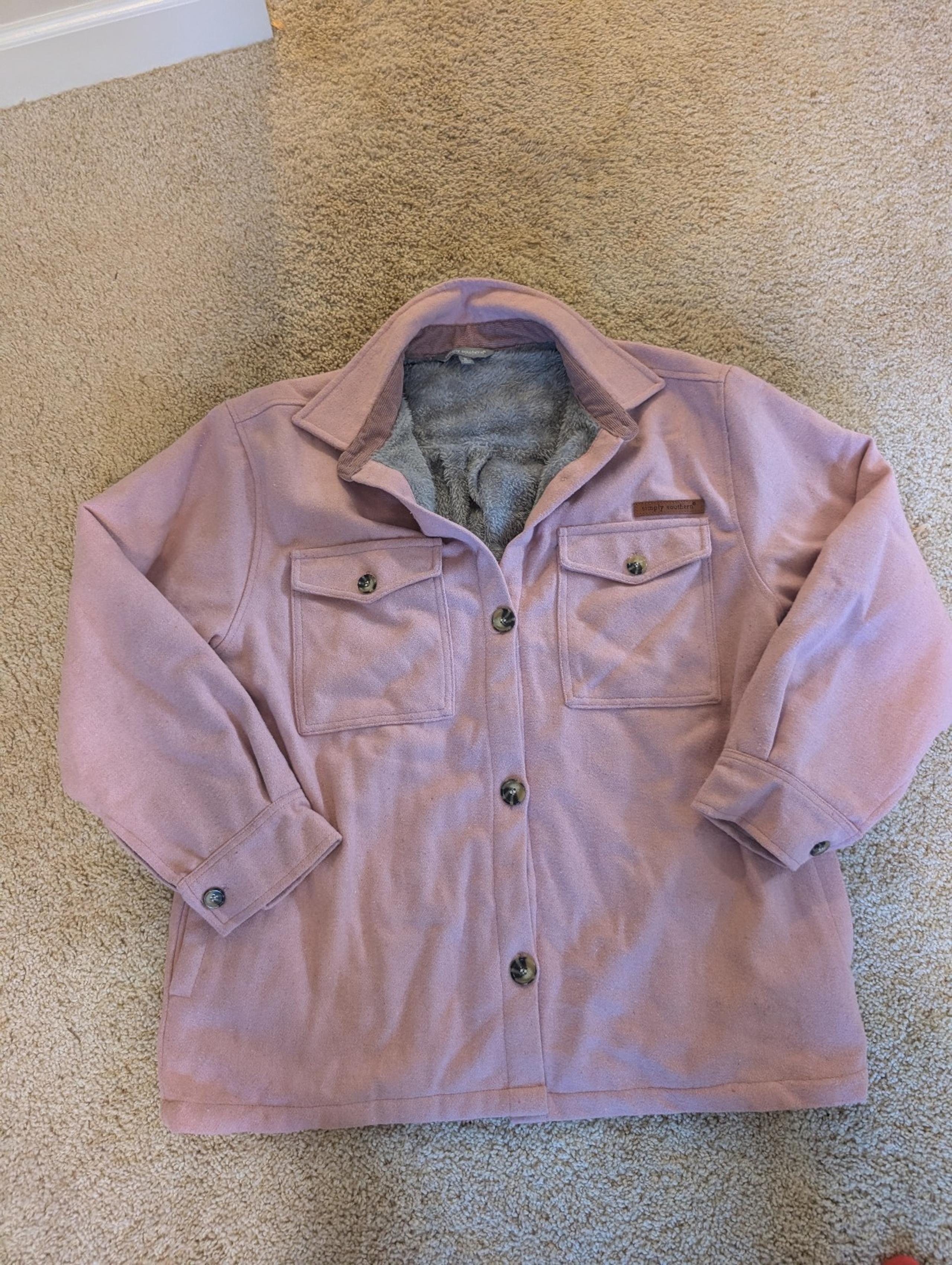 Simply Southern Pink and gray jacket