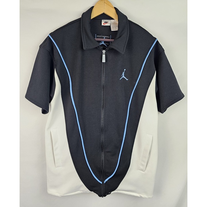 Nike Air Jordan Shooting Shirt Mens Med Full Zip Vintage 90s Basketball Jersey