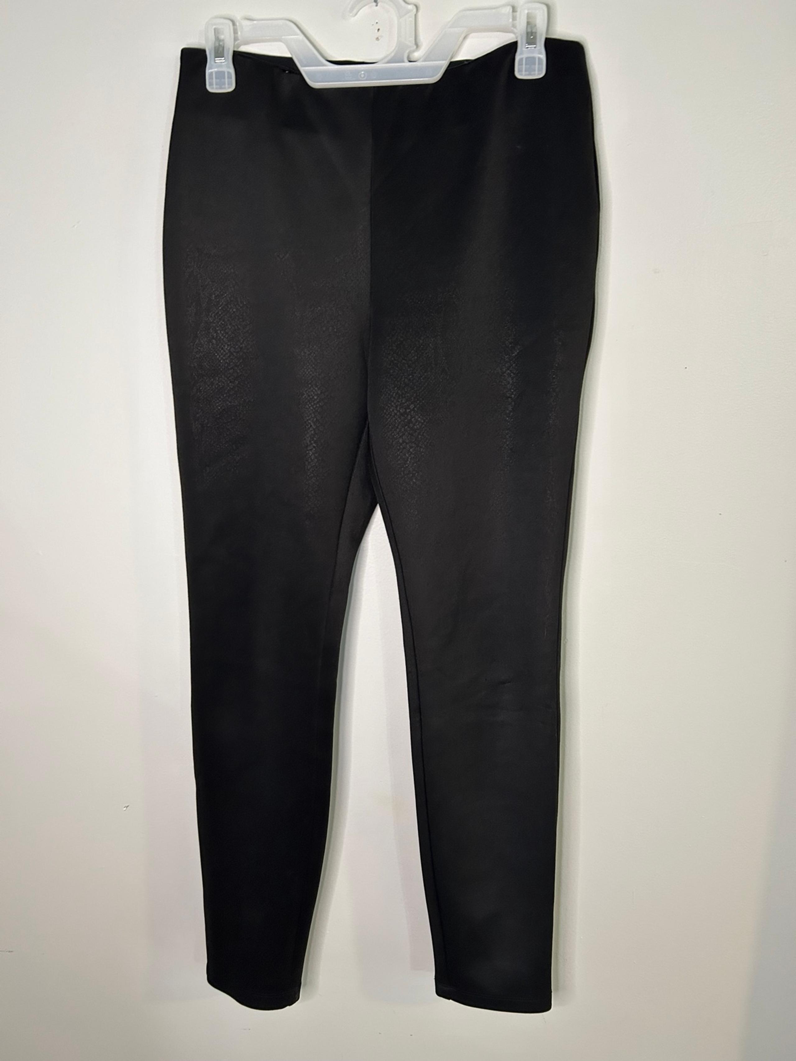Small Style & Co Black Non Leather Pants